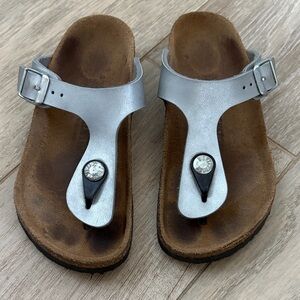 Birkenstock Kids Silver Sandals